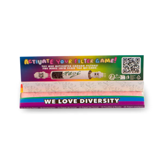 Purize King Size Slim Papers - Regenbogen