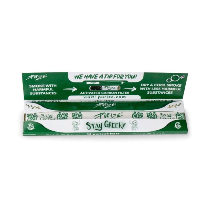 PURIZE King Size Slim Papers - Unbleached