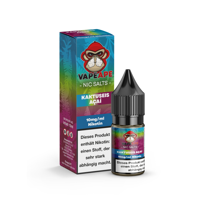 VapeApe Liquid - Kaktuseis Acai Nikotinsalz 10ml | 10mg/ml