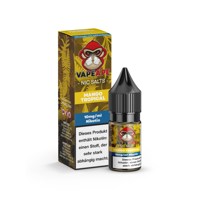 VapeApe Liquid - Mango Tropical Nikotinsalz 10ml | 10mg/ml