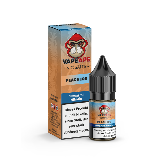 VapeApe Liquid - Peach Ice Nikotinsalz 10ml | 10mg/ml
