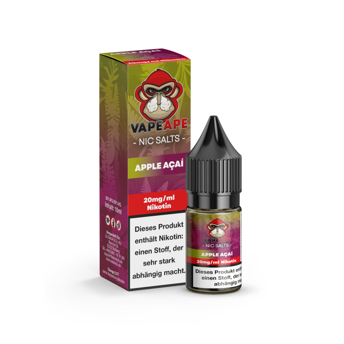 VapeApe Liquid - Apple Acai Nikotinsalz 10ml | 20mg/ml