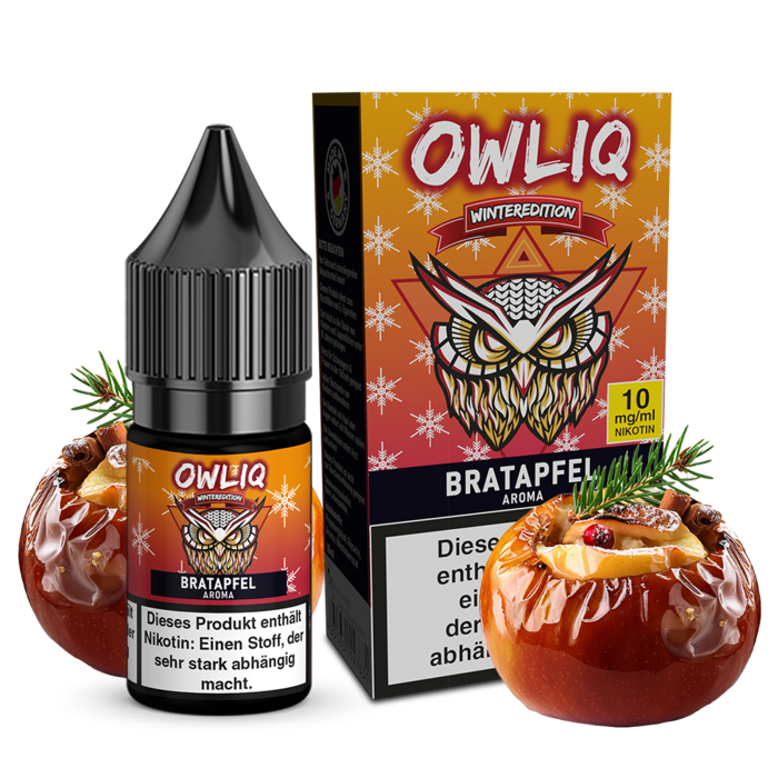 Owliq Liquid - Bratapfel Nikotinsalz 10ml | 20mg/ml