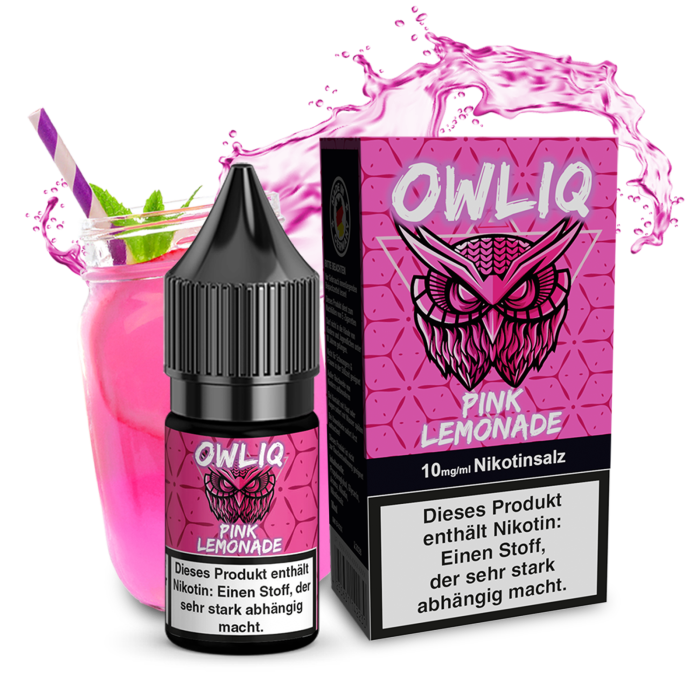 Owliq Liquid - Pink Lemonade Nikotinsalz 10ml | 10mg/ml