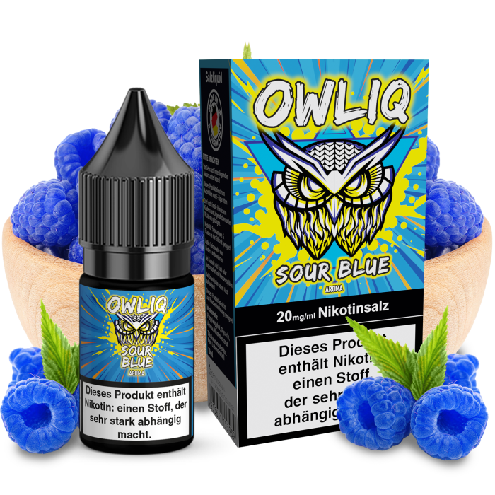 Owliq Liquid - Sour Blue Nikotinsalz 10ml | 20mg/ml