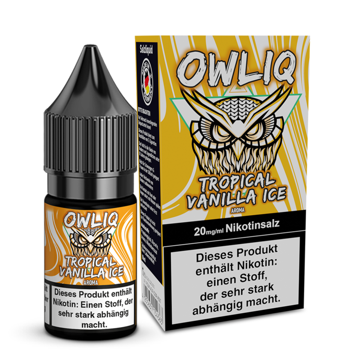 Owliq Liquid - Tropical Vanilla Ice Nikotinsalz 10ml | 20mg/ml