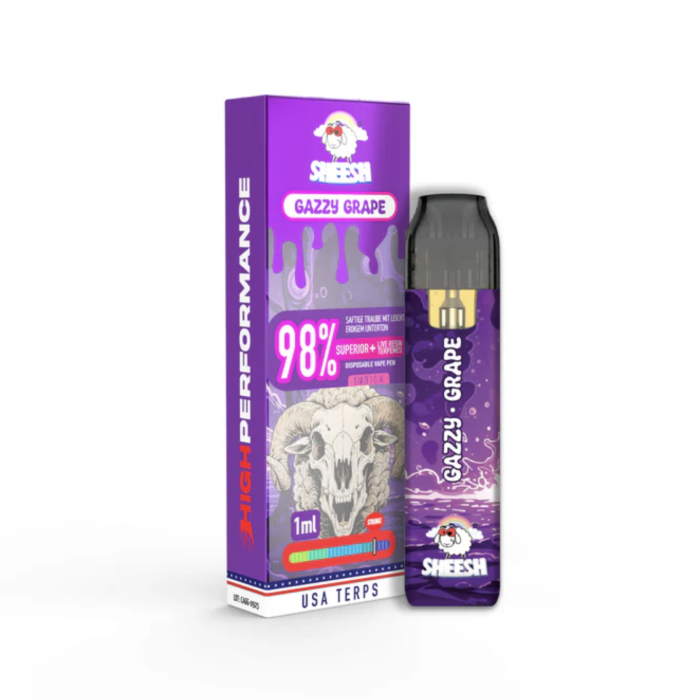 Sheesh Superior Vape - Gazzy Grape 1ml I 98% Blend Sativa