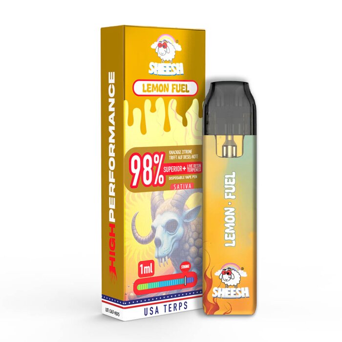 Sheesh Superior Vape - Lemon Fuel 1ml I 98% Blend Sativa