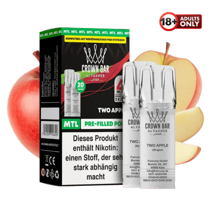 Al Fakher Prefilled Pod - Two Apple 2x2ml | 20mg/ml