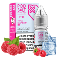 Pod Salt Xtra Serie Liquid - Triple Raspberry Ice...