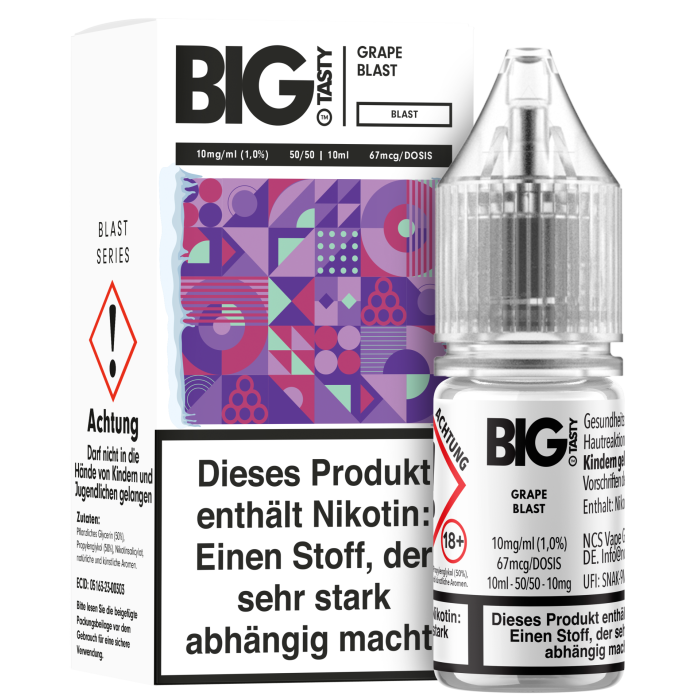 Big Tasty NicSalt - Grape Blast BLAST Nikotinsalz 10ml | 10mg/ml