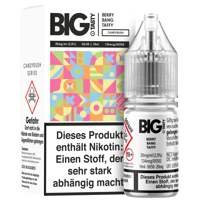 Big Tasty NicSalt - Berry Bang CANDY RUSH Nikotinsalz 10ml | 20mg/ml