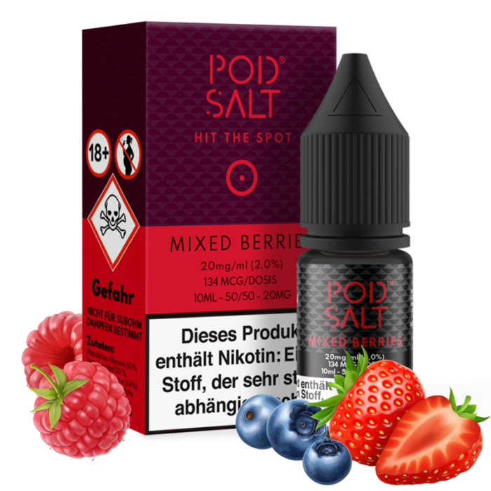 Pod Salt Core Serie - Mixed Berries Nikotinsalz 10 ml | 20mg/ml