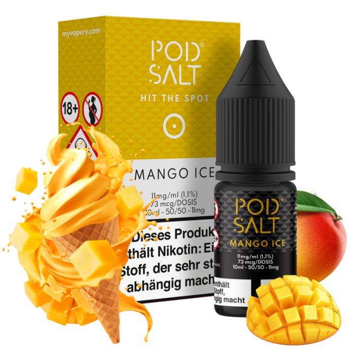 Pod Salt Core Serie - Mango Ice Nikotinsalz 10 ml | 11mg/ml