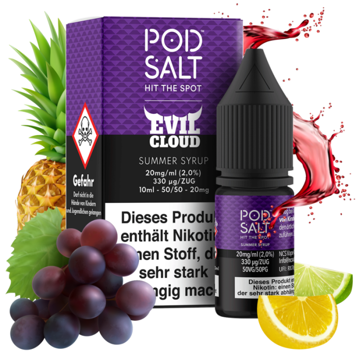Pod Salt Fusion Serie - Summer Syrup Nikotinsalz 10 ml | 20mg/ml