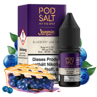 Pod Salt Fusion Serie - Blueberry Jam Tart Nikotinsalz 10...