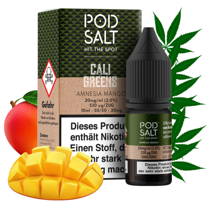 Pod Salt Fusion Serie -  Amnesia Mango Nikotinsalz 10 ml | 20mg/ml