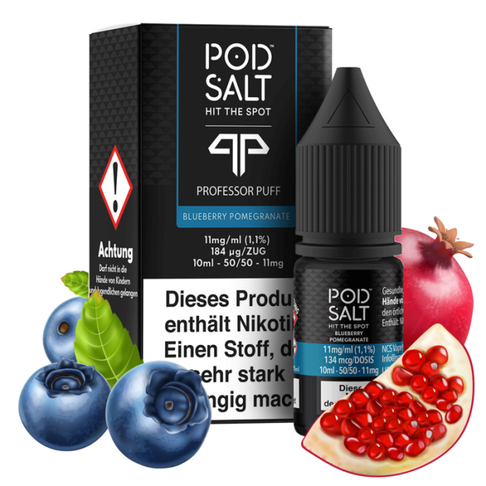 Pod Salt Fusion Serie - Blueberry Pomegranate Nikotinsalz  10 ml | 11mg/ml