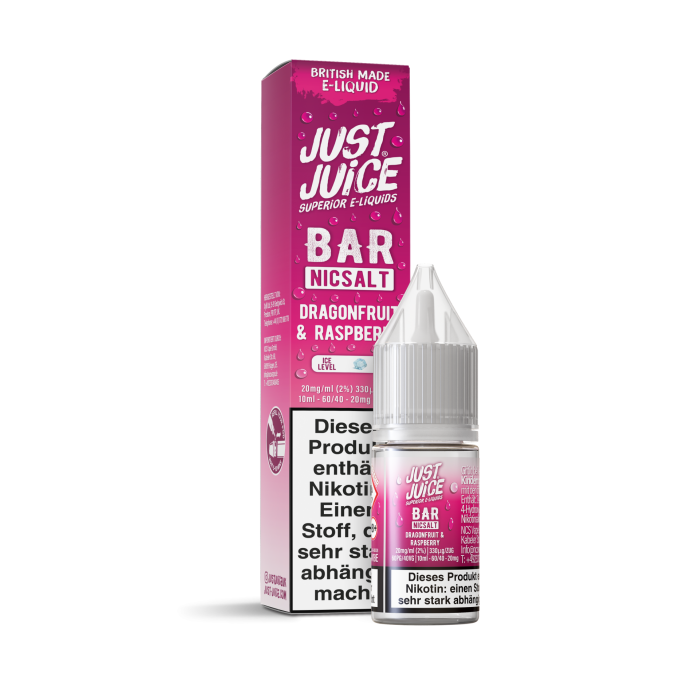 Just Juice Bar Pod Salt - Dragonfruit & Raspberry Nikotinsalz 10 ml | 20mg/ml