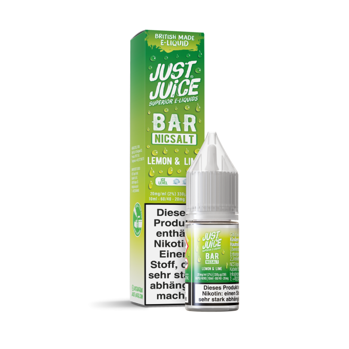 Just Juice Bar Pod Salt - Lemon & Lime Nikotinsalz 10 ml | 20mg/ml