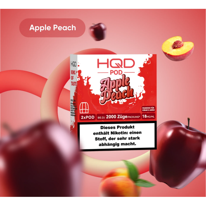 HQD Cirak 2 Prefilled Pod - Apple Peach 2x2ml | 18mg/ml