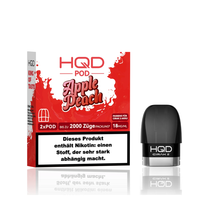 HQD Cirak 2 Prefilled Pod - Apple Peach 2x2ml | 18mg/ml