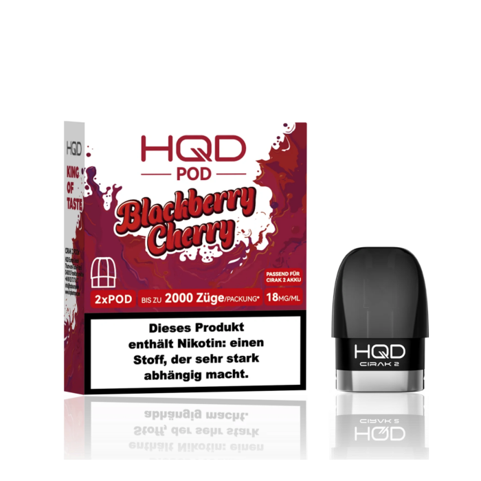 HQD Cirak 2 Prefilled Pod - Blackberry Cherry 2x2ml | 18mg/ml