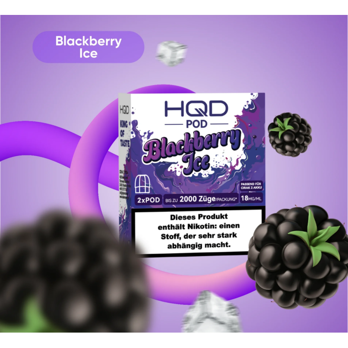 HQD Cirak 2 Prefilled Pod - Blackberry Ice 2x2ml | 18mg/ml
