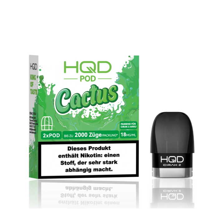 HQD Cirak 2 Prefilled Pod - Cactus 2x2ml | 18mg/ml
