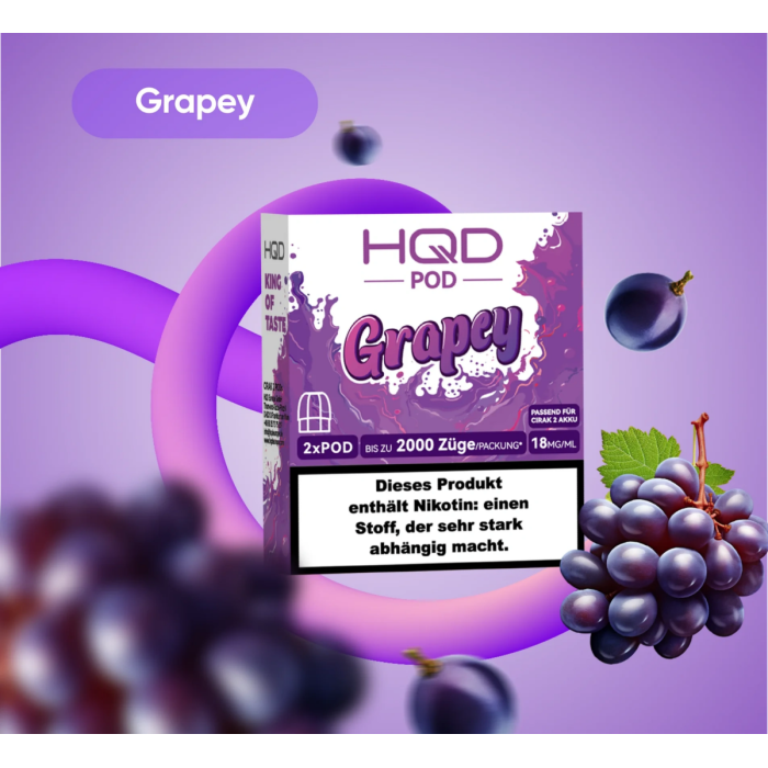 HQD Cirak 2 Prefilled Pod - Grapey 2x2ml | 18mg/ml