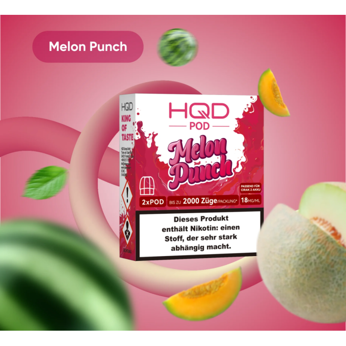 HQD Cirak 2 Prefilled Pod - Melon Punch 2x2ml | 18mg/ml