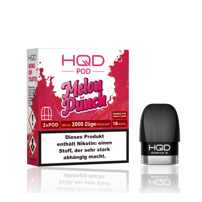 HQD Cirak 2 Prefilled Pod - Melon Punch 2x2ml | 18mg/ml