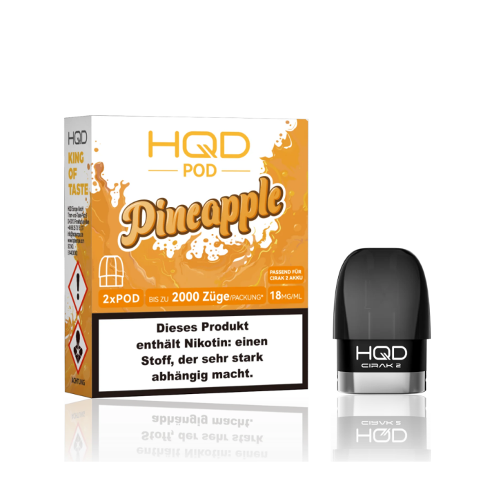 HQD Cirak 2 Prefilled Pod - Pineapple 2x2ml | 18mg/ml