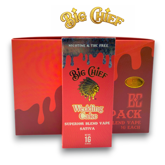 Big Chief Superior Blend Vape - Wedding Cake 1ml I 96% Blend