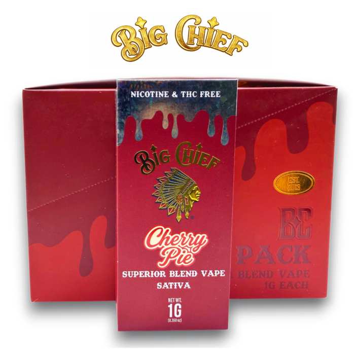 Big Chief Superior Blend Vape - Cherry Pie 1ml I 96% Blend