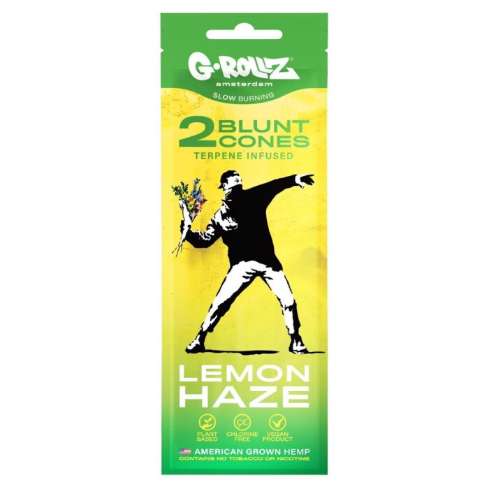 G-Rollz Pre-Rolled Blunt Cones Banksys Graffiti - Lemon Haze