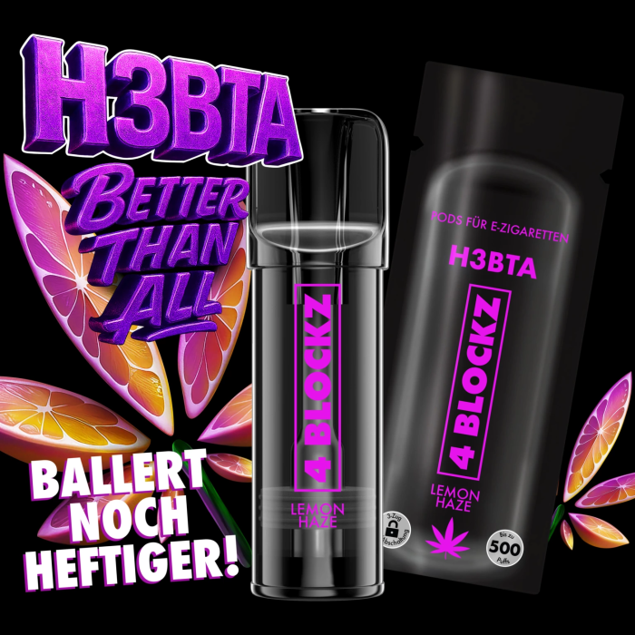 4 Blockz H3BTA Superior Pod - Lemon Haze 2ml