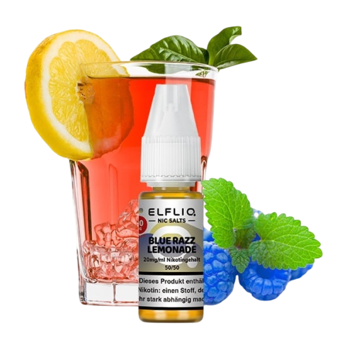 Elfliq Liquid by Elfbar - Blue Razz Lemonade Nikotinsalz 10ml | 10mg/ml