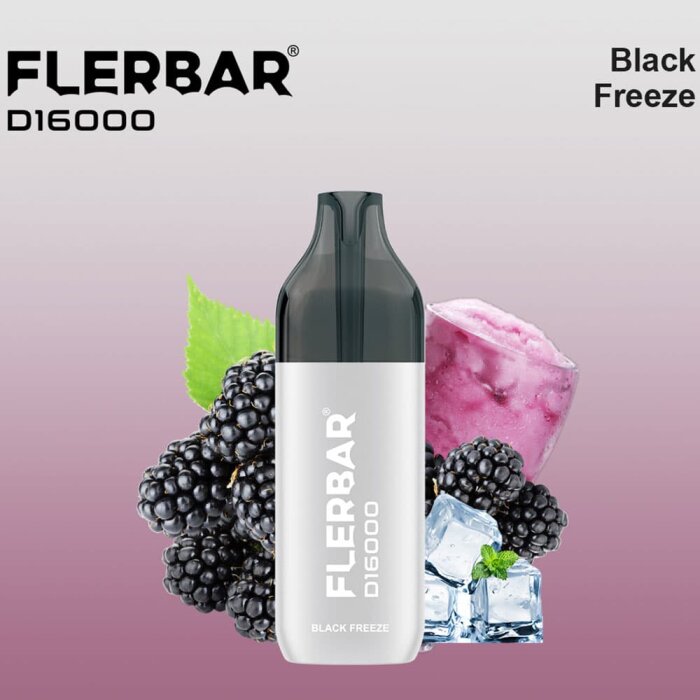 Flerbar D16000 - Black Freeze 20mg/ml (Pod+Akku) BUNDLE