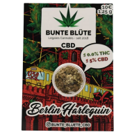 Bunte Blüte CBD-Blüte - Berlin Harlequin 1g