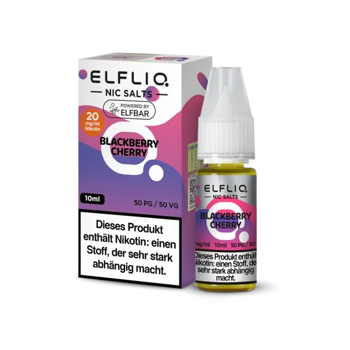 Elfliq Liquid by Elfbar - Blackberry Cherry Nikotinsalz 10ml | 20mg/ml
