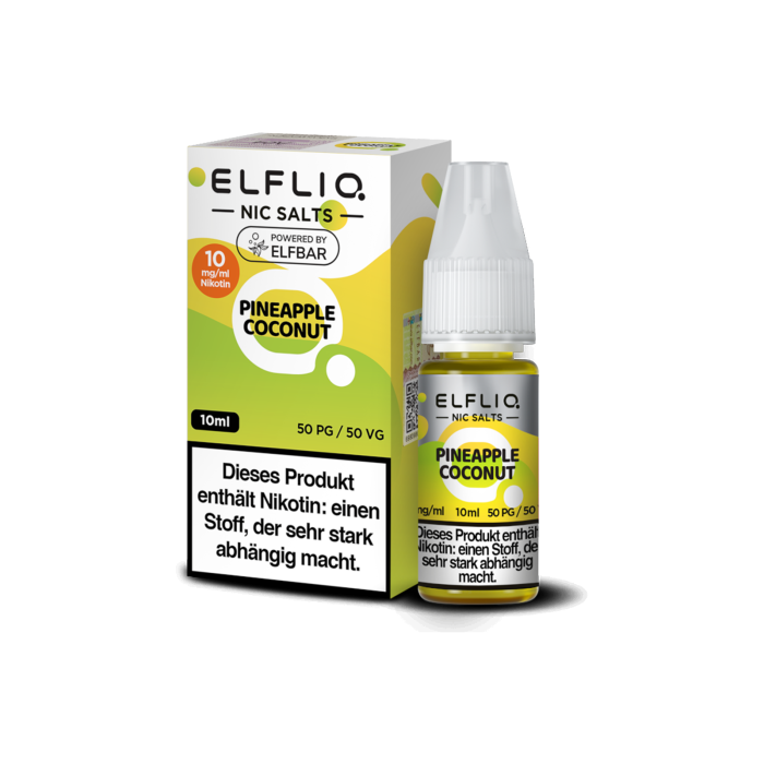Elfliq Liquid by Elfbar - Pineapple Coconut Nikotinsalz 10ml | 10mg/ml