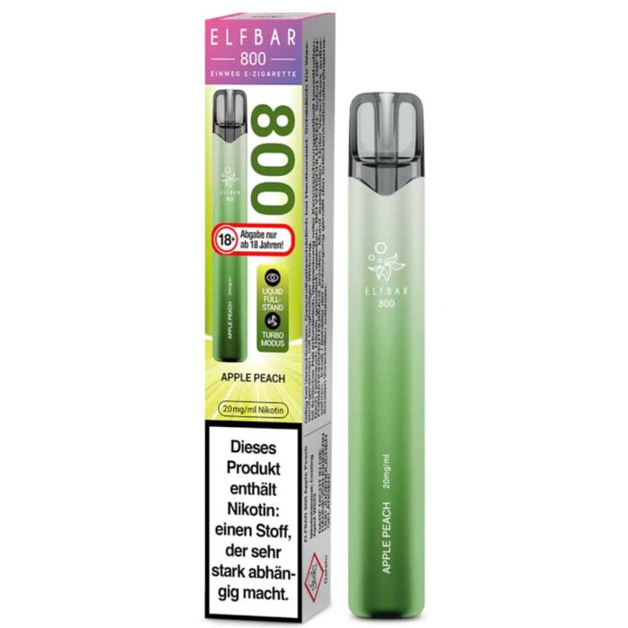 Elfbar 800 Einweg Vape - Apple Peach 2ml | 20mg/ml