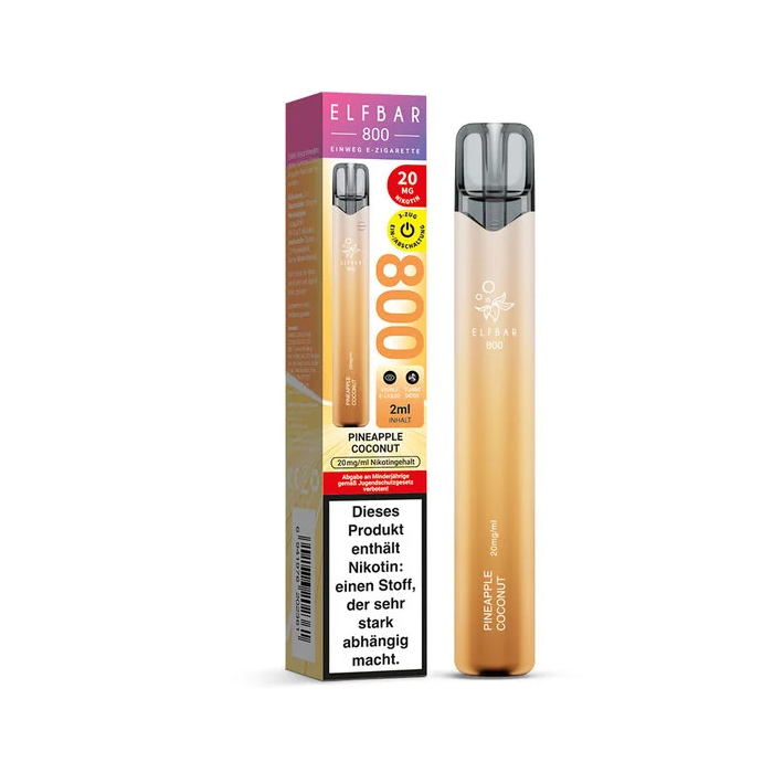 Elfbar 800 Einweg Vape - Pineapple Coconut 2ml | 20mg/ml