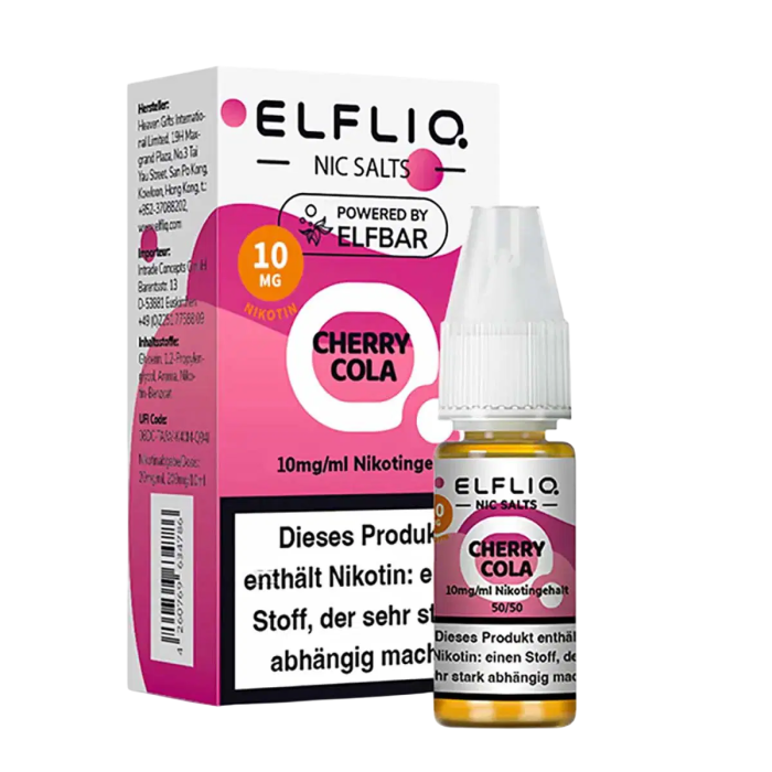 Elfliq Liquid by Elfbar - Cherry Cola Nikotinsalz 10ml | 10mg/ml