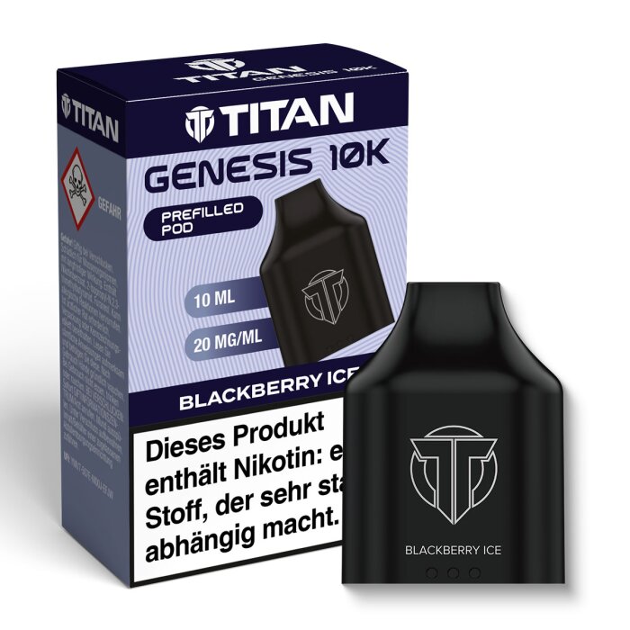 Titan - Refill Container - Blackberry Ice- 10ml - 20mg/ml