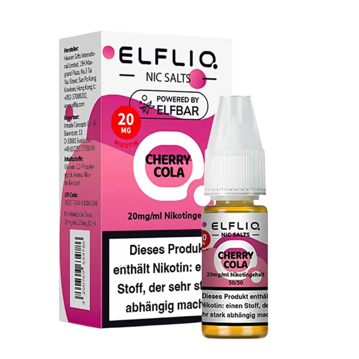 Elfliq Liquid by Elfbar - Cherry Cola Nikotinsalz 10ml | 20mg/ml