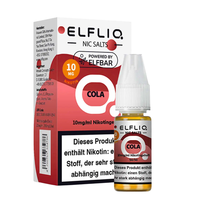 Elfliq Liquid by Elfbar - Cola Nikotinsalz 10ml | 10mg/ml