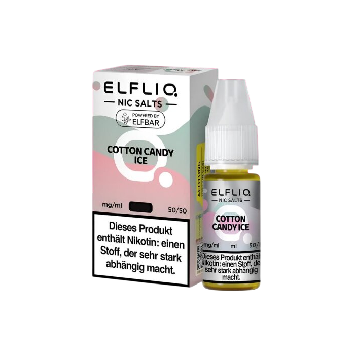 Elfliq Liquid by Elfbar - Cotton Candy Ice Nikotinsalz 10ml | 10mg/ml *AUSLAUFARTIKEL*