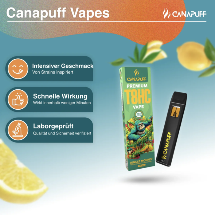 Canapuff T8HC Vape - Jungle Monkey 1ml I 95%